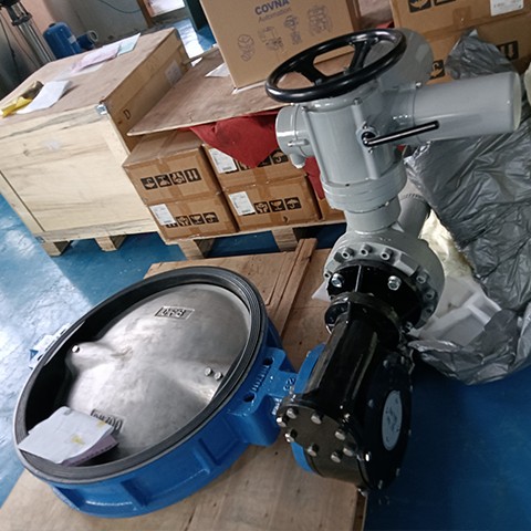 Pengeluar Double Flanged Butterfly Valve Kilang COVNA