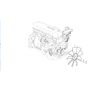 Fullwon ORIGINAL Volvo EC210B Excvator Spare Parts of Fan