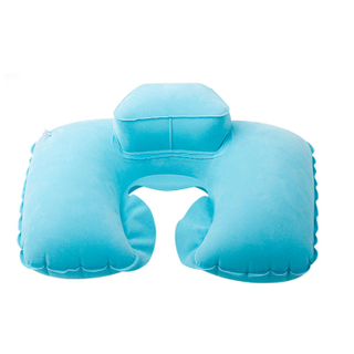 13471 Flocked Vinyl Inflatable Neck Pillow