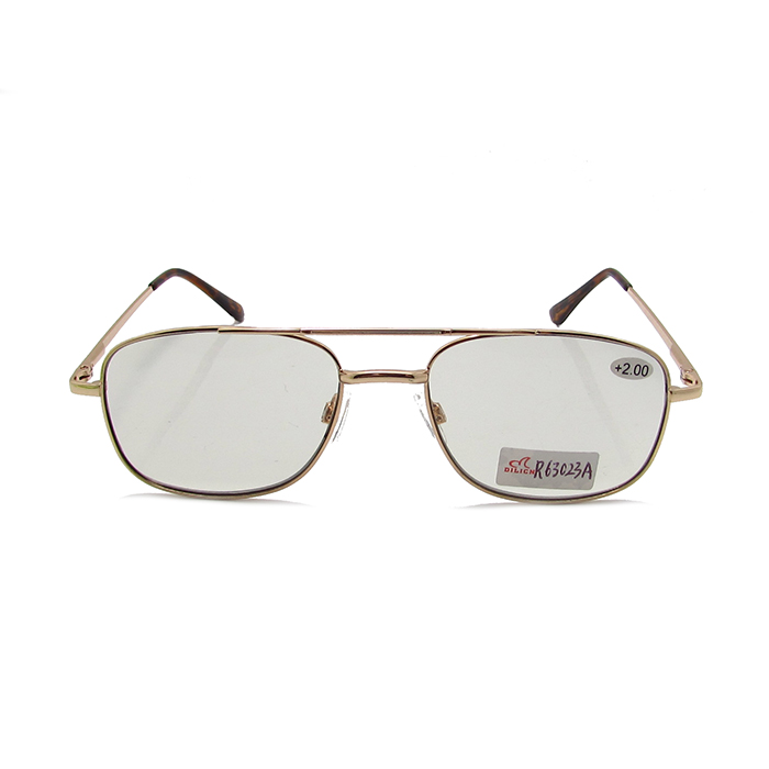 High quality photochromic metal reading glasses sunglasses 
