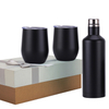 12oz Double Wall Stainless Steel Egg Cup 500ml Thermos Wine Bottle Gift Set