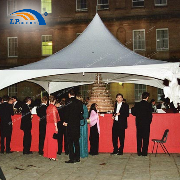 Роскошные портативные палатки с рамкой высокого пика для торжества из ПВХ в аренду-2