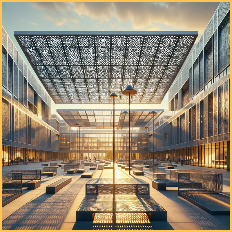 Perforated Metal Solutions Enhancing Indoor and Outdoor Spaces