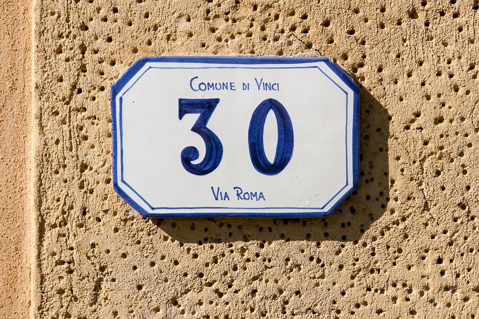 23-1-modern house numbers and letters