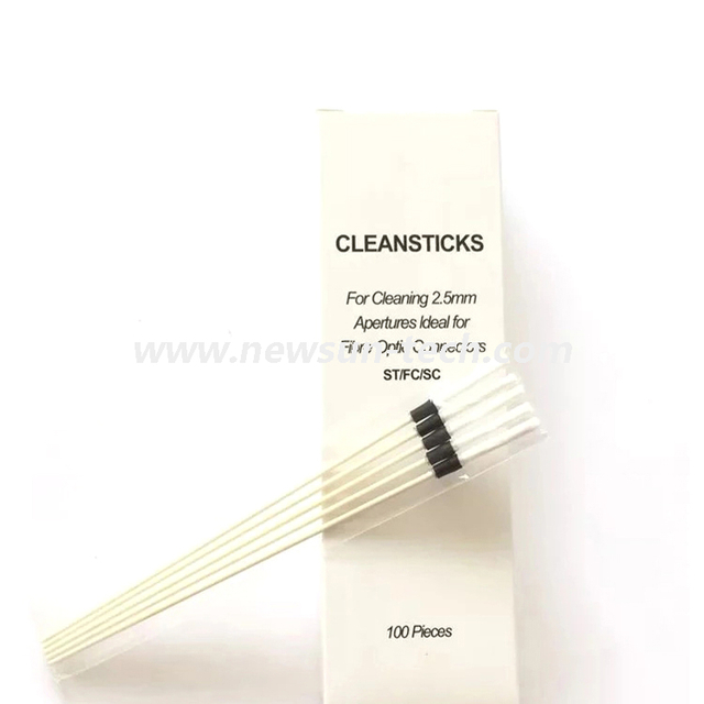 NS2-002 Fiber Optic cleaning 1.25mm 2.5mm connector cleaner Micro fiber stick (100pcs/Pack)