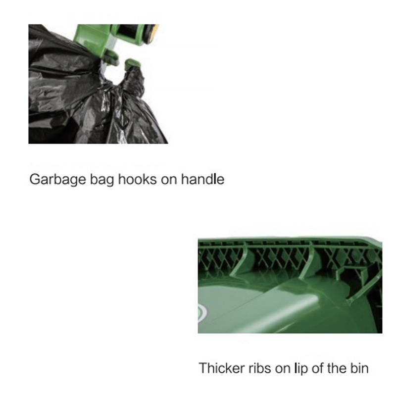 حاوية القمامة البلاستيكية في الهواء الطلق 