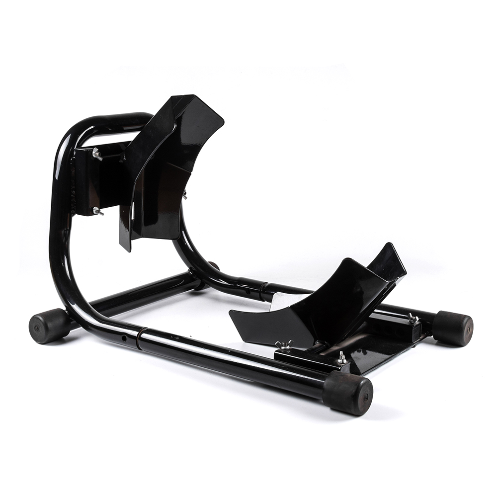 オートバイツールヘビーデューティフロントホイールチョックリフトスタンドステイホルダーサポート輸送用ガレージバイク