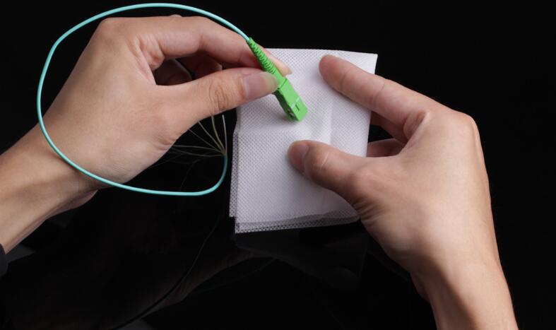 fiber connector cleaning