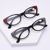 Women Cat Eye Reading Glasses Vintage Reader Fashion Flower Print