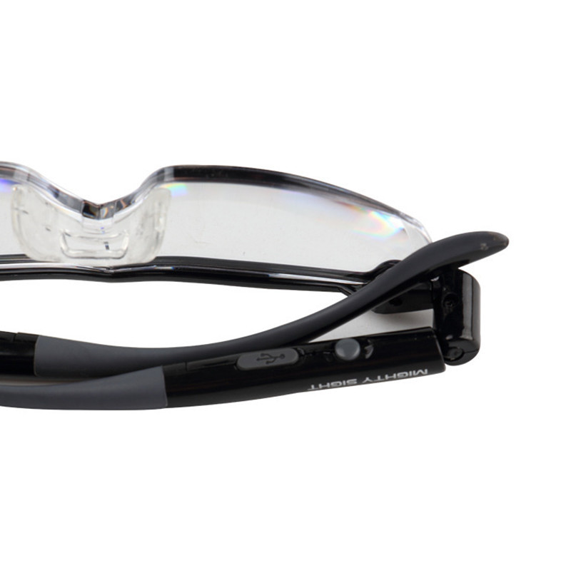 Rechargeable LED reading glasses