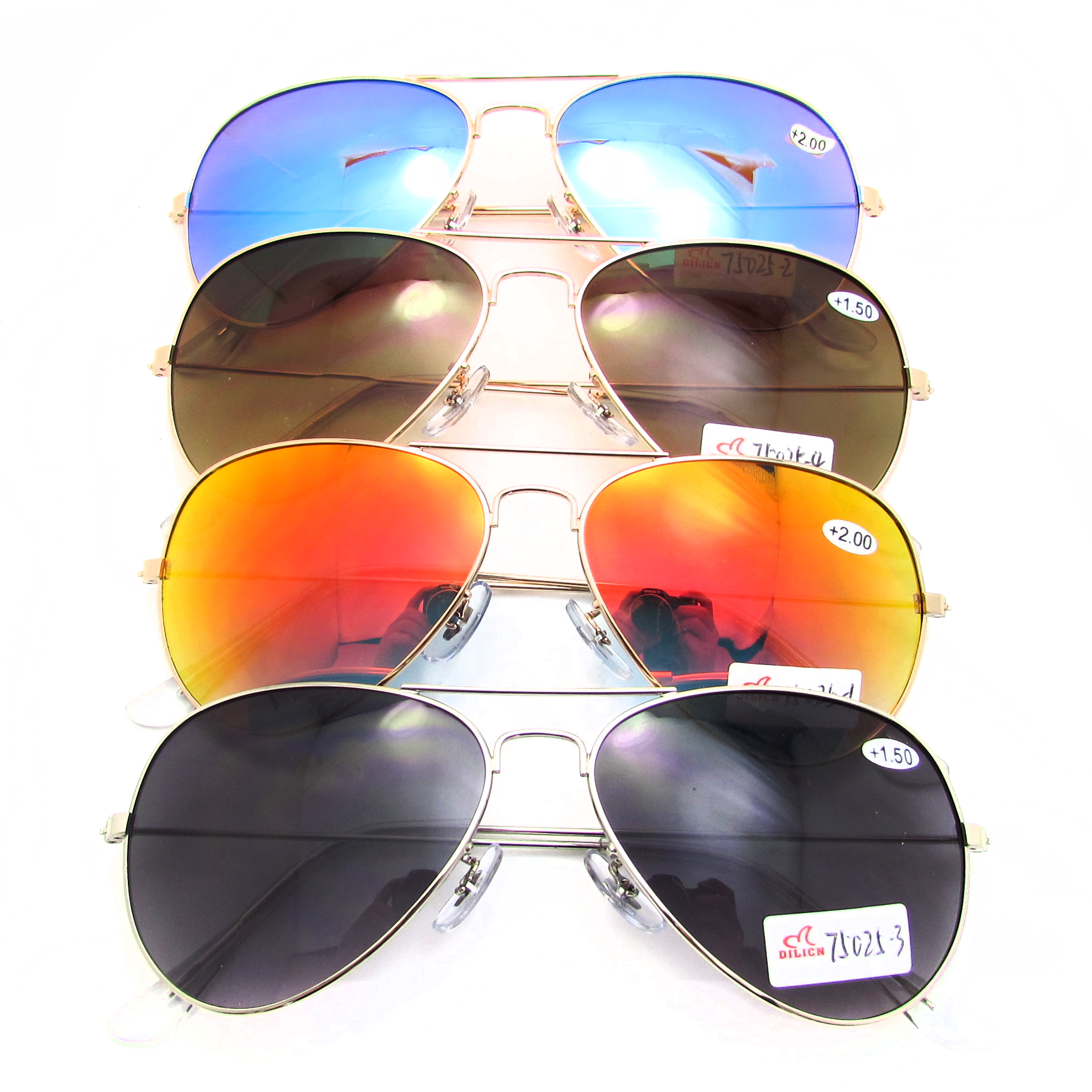 Metal bifocal readers sunglasses