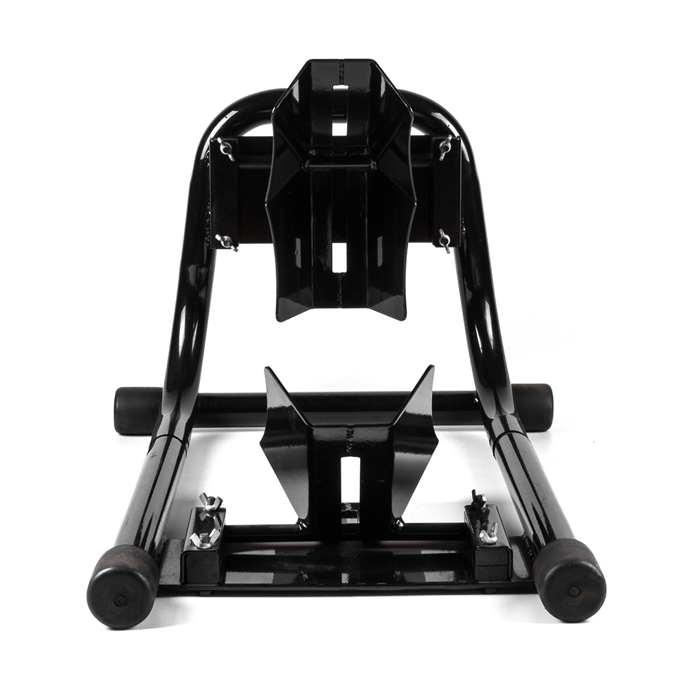 オートバイツールヘビーデューティフロントホイールチョックリフトスタンドステイホルダーサポート輸送用ガレージバイク