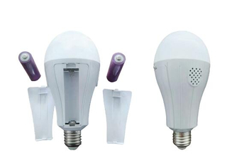 LED emergency light bulb with double battery emergency duration up to 6 hours