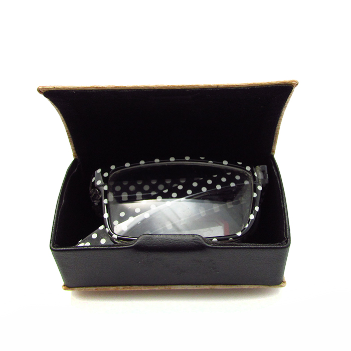 PU glasses case for folding glasses