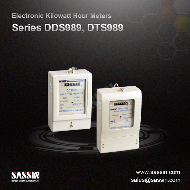 Contadores electrónicos de kilovatios-hora serie DDS989/DTS989