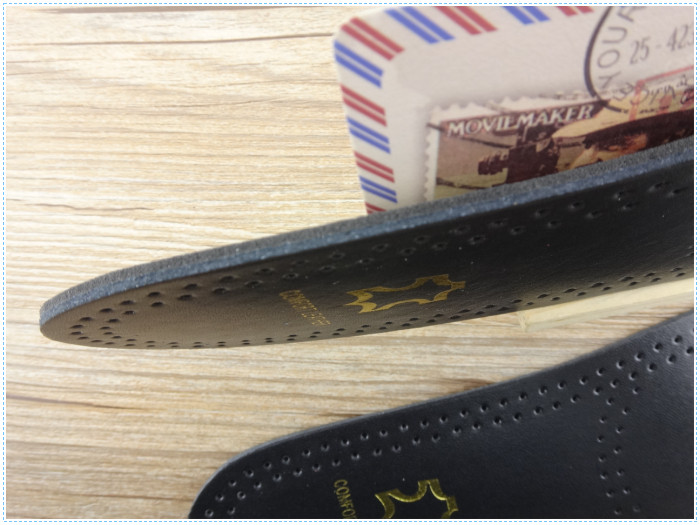 Breathable Artificial Mens Leather Insoles for boots