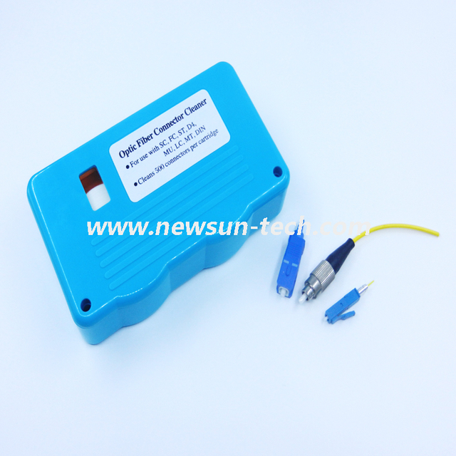 NS2-001 Fiber Optic Double-port And Single-port LC/SC/FC/ST/MU/D4/DIN Connector Of Cassette Cleaner 