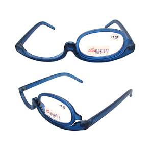 Single-lens reading glasses that rotate left and right