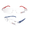 PC rimless reading glasses one piece readers rectangle ultra-transparent lens eyewear frame