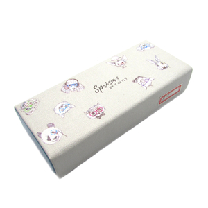 Portable Handmade Cartoon Printing Pattern Foldable Glasses Case Eyeglass Sunglasses Magnetic Leather Box
