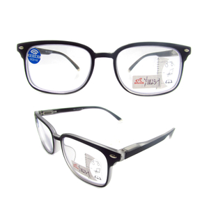 Progressive multifocus TR90 rectangle reading glasses with anti blue light