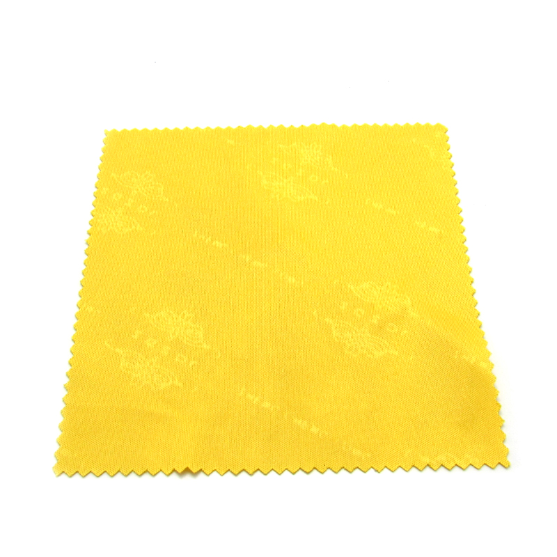 Microfiber yellow glasses cloth