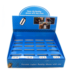 Display box for nose clip readers