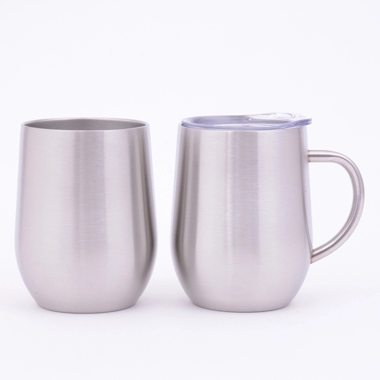Egg-shaped Stainless Steel Mug