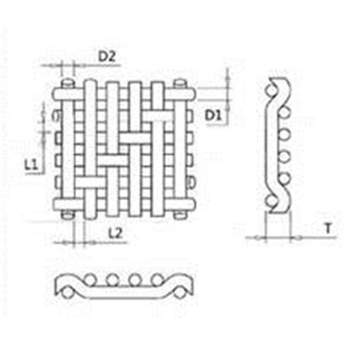 Stainless Steel Reversed Plain And Dutch Weave