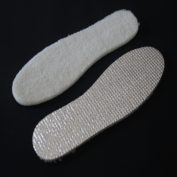 Custom Warm Wool Insole Aluminum Foil Insole for Winter