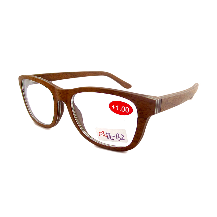 Wooden reading glasses