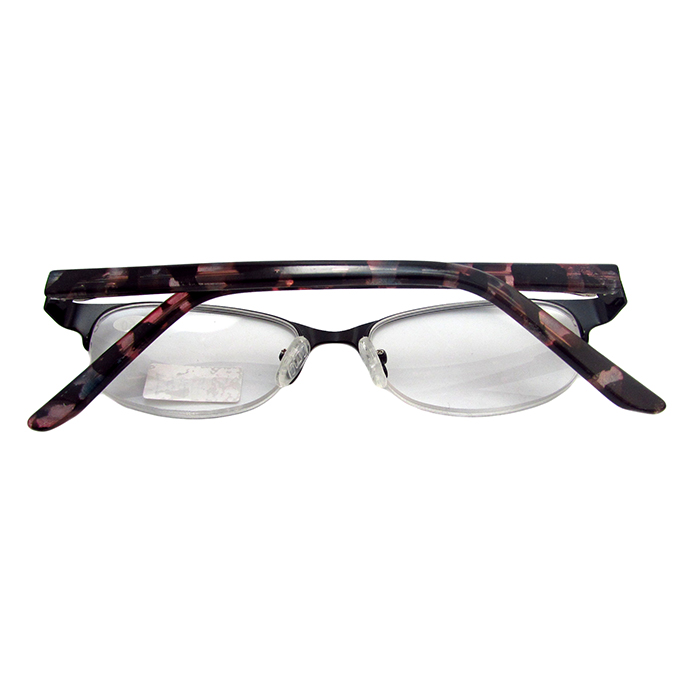 Half metal reading glasses