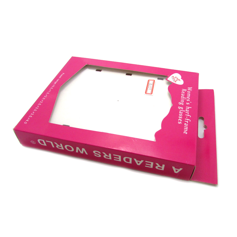 Package with clear pvc window display package box for women