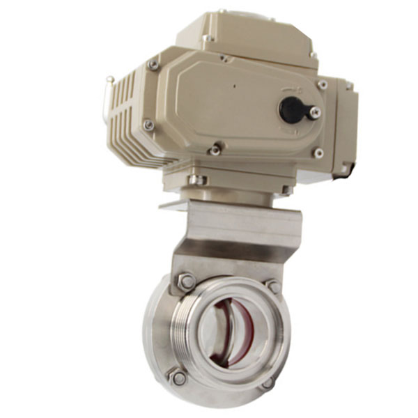 Sanitary Butterfly Valve with Electric Acutator