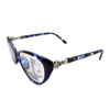 Progressive multifocus TR90 cat eye reading glasses with anti blue light