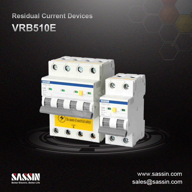 RCBO, VRB510E, hasta 80 A