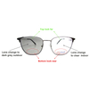 Photochromic bifocal dark grey reading sunglasses +1.50 magnification for women/men