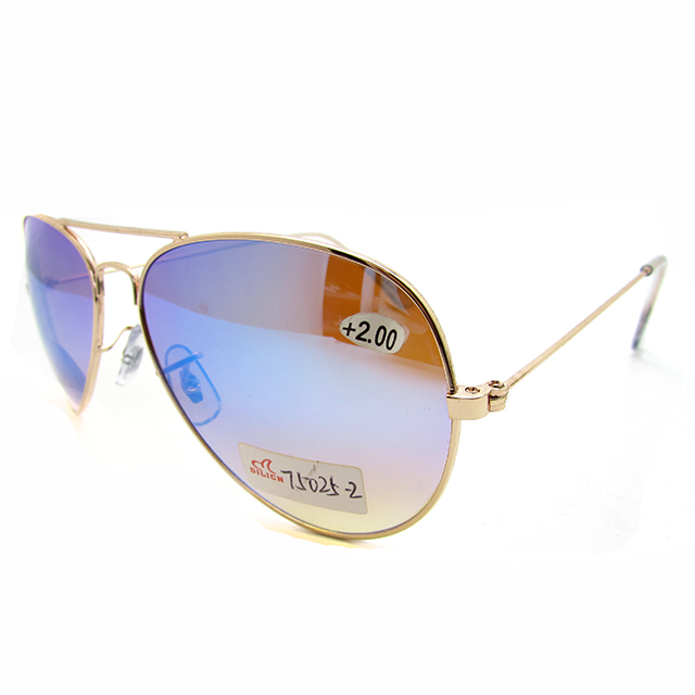 Metal bifocal readers sunglasses