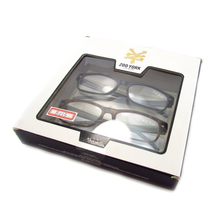 Fashion display box with clear pvc windowfor reading glasses package