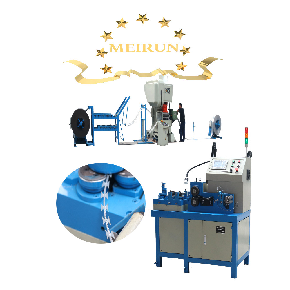 NEW GENERATION HIGH SPEED RAZ0R WIRE MAKING MACHINE CONCERTINA WIRE MACHINE