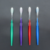 Transparent PS Handle Toothbrush with color infused inside