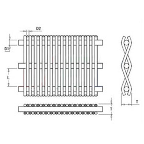 Stainless Steel Reversed Plain And Dutch Weave