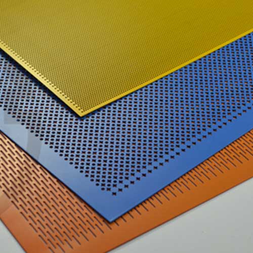 Perforated stainless steel metal sheets