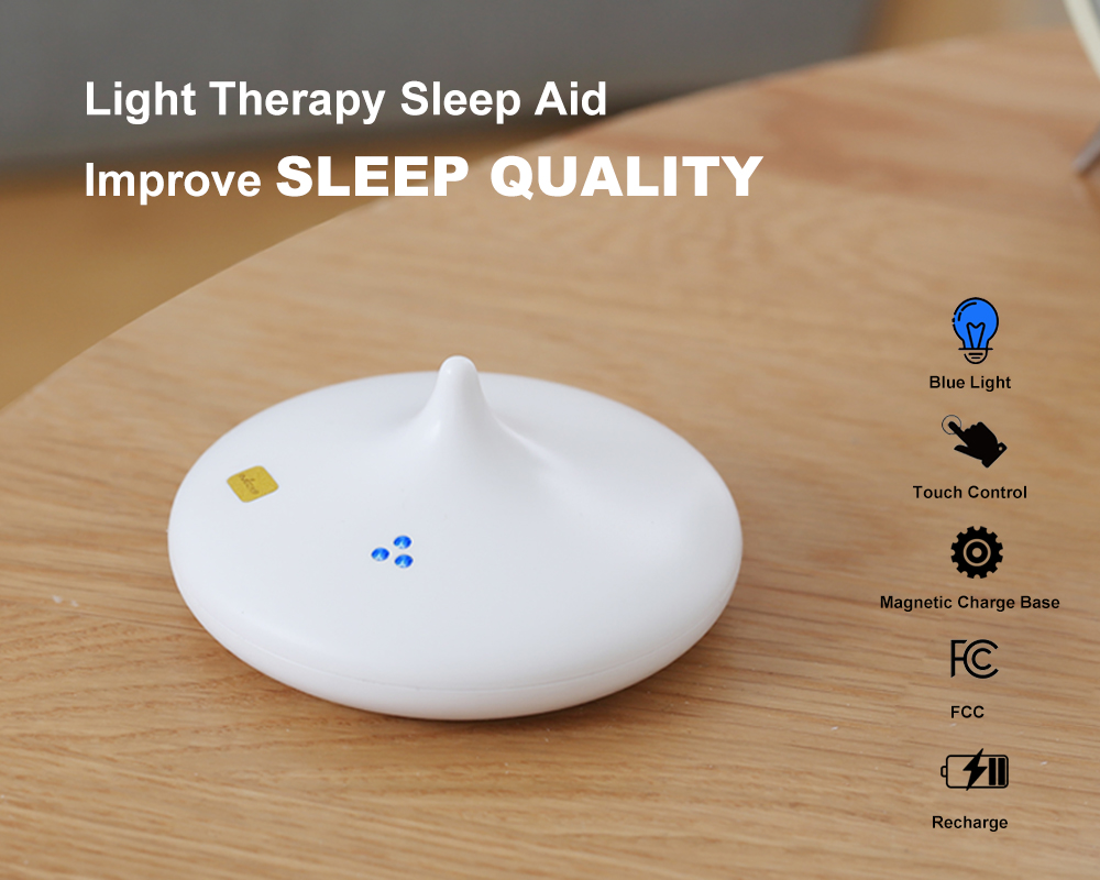 ToSleep Smart Portable Sleep Aid Blue Light Therapy Sleep Device For Insomnia - Improve Sleep Quality Device 