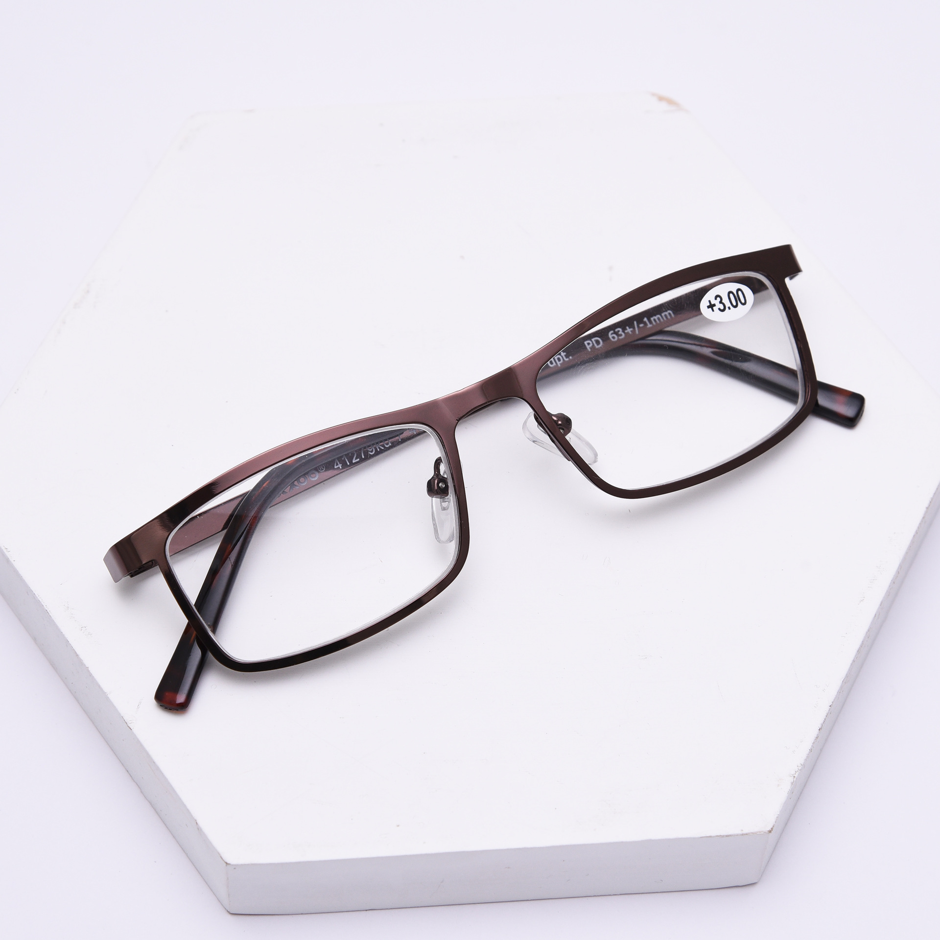 Rectangle Metal reading glasses