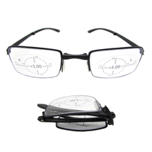 2020 new arrived foldable reading glasses with 360° ring focal eyewear for men