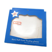 Paper box package with clear pvc window display package box