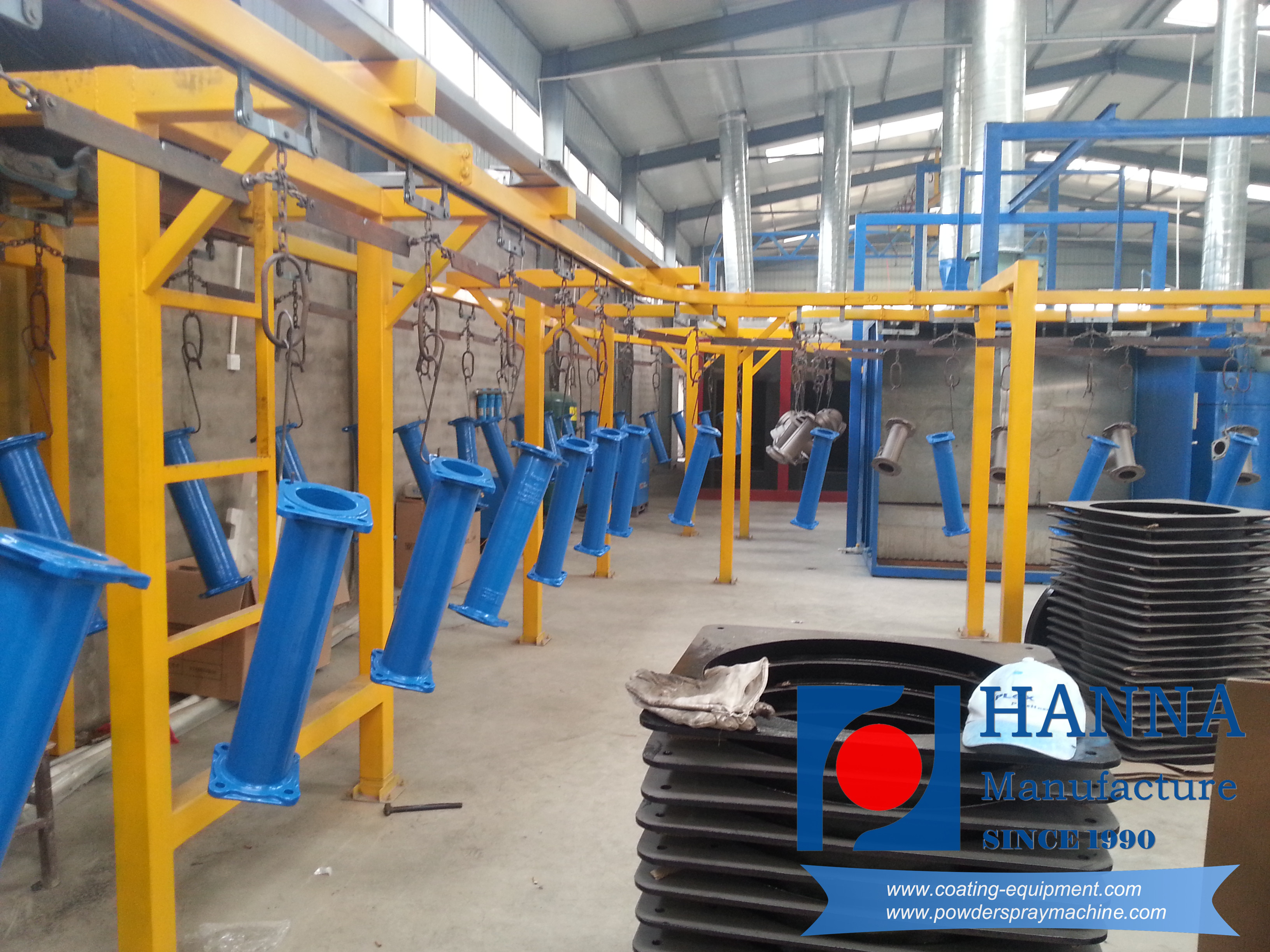 Valve &Steel Pipe Powder Coating Line