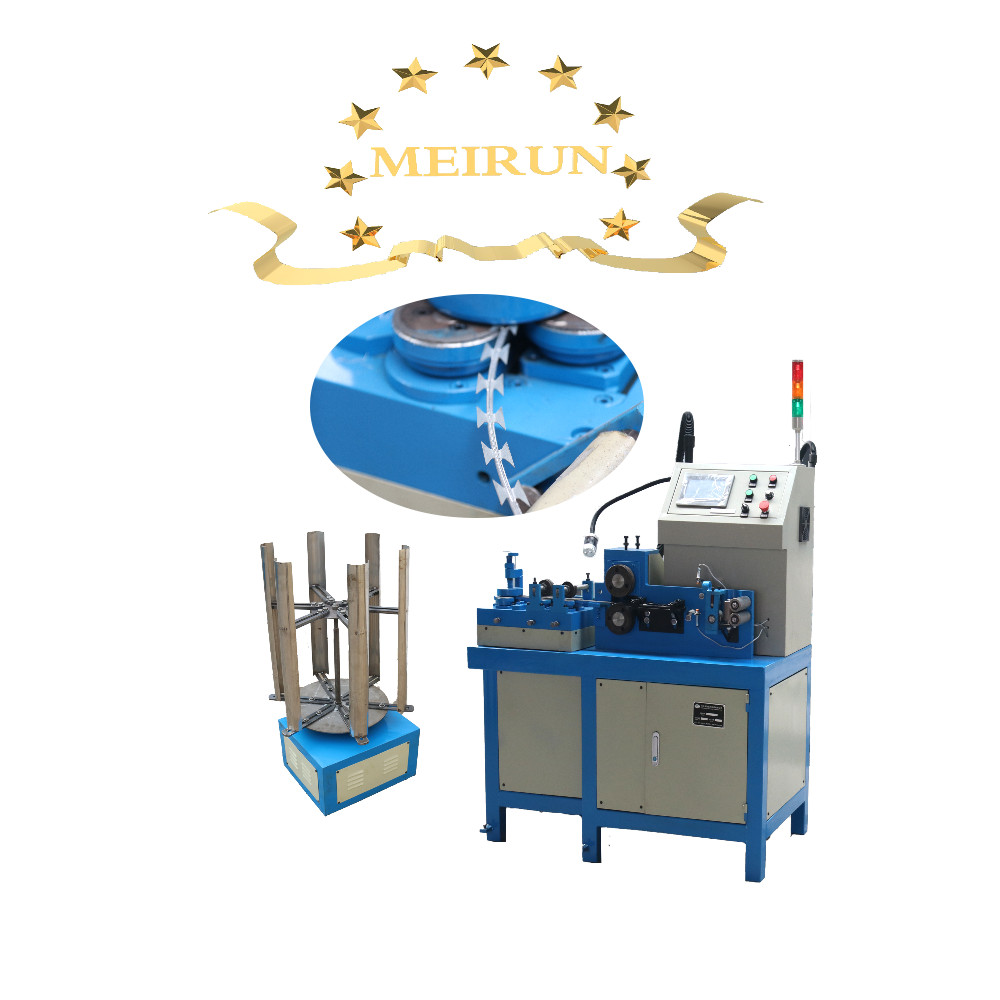 NEW GENERATION HIGH SPEED RAZ0R WIRE MAKING MACHINE CONCERTINA WIRE MACHINE