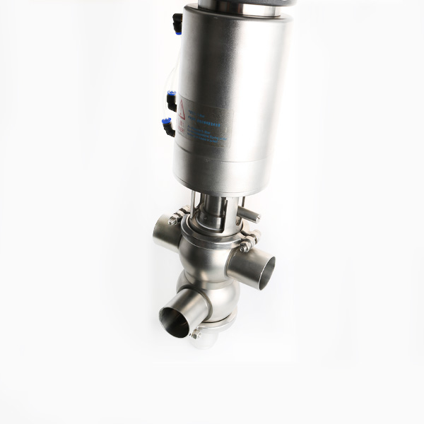 Sanitary Double Seat Mixproof Valve With Intelligent Head